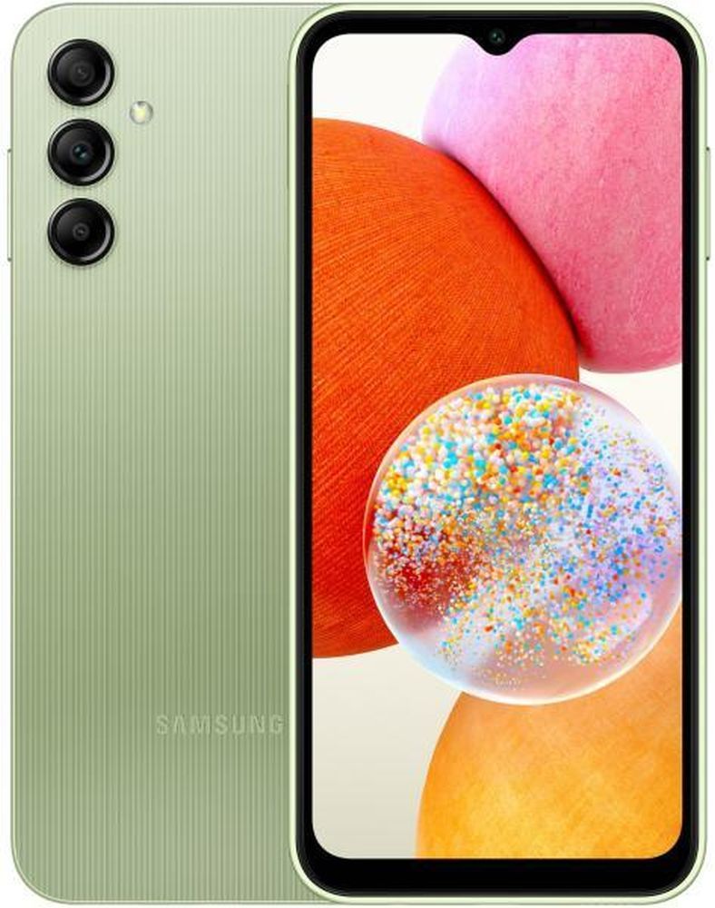 Samsung Galaxy A14 4G 128GB 4GB RAM Dual (A145F) Mobiltelefon, világos zöld